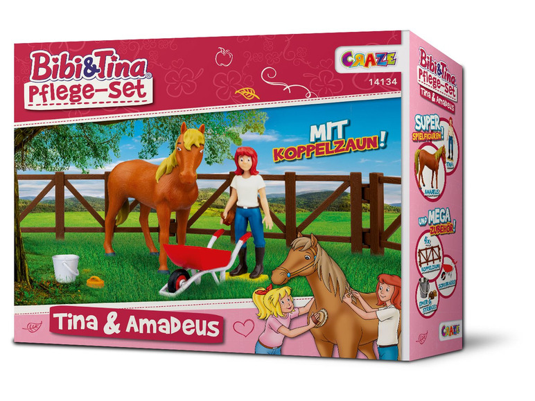 Gehe zu Vollbildansicht: CRAZE Bibi & Tina »Pflege-Set Tina & Amadeus«, mit 2 Spielfiguren, ab 3 Jahren - Bild 2