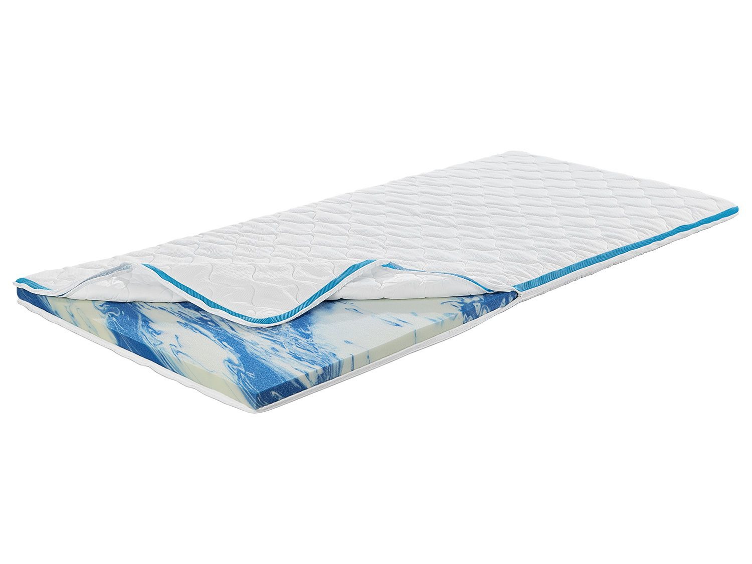 MERADISO® Topper, Gelschaumkern, mit Klimafaser, Unterseite mit Anti