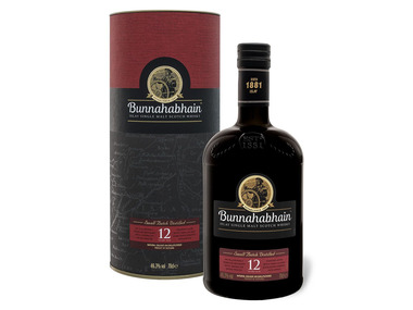 Bunnahabhain Islay Single Malt Scotch Whisky 12 Jahre mit Geschenkbox 46,3% Vol