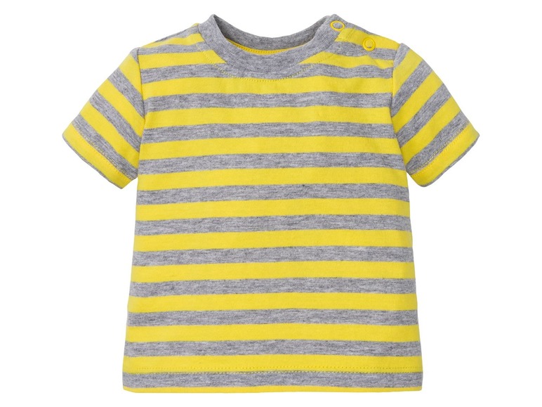 Gehe zu Vollbildansicht: LUPILU® Baby T-Shirt Jungen, 2 Stück, mit Schulterknöpfung, aus reiner Baumwolle - Bild 18
