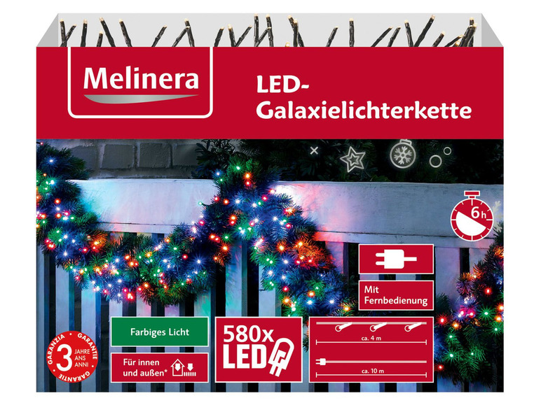 Gehe zu Vollbildansicht: MELINERA® Galaxielichterkette, 580 LEDs, 6-Stunden-Timer - Bild 10