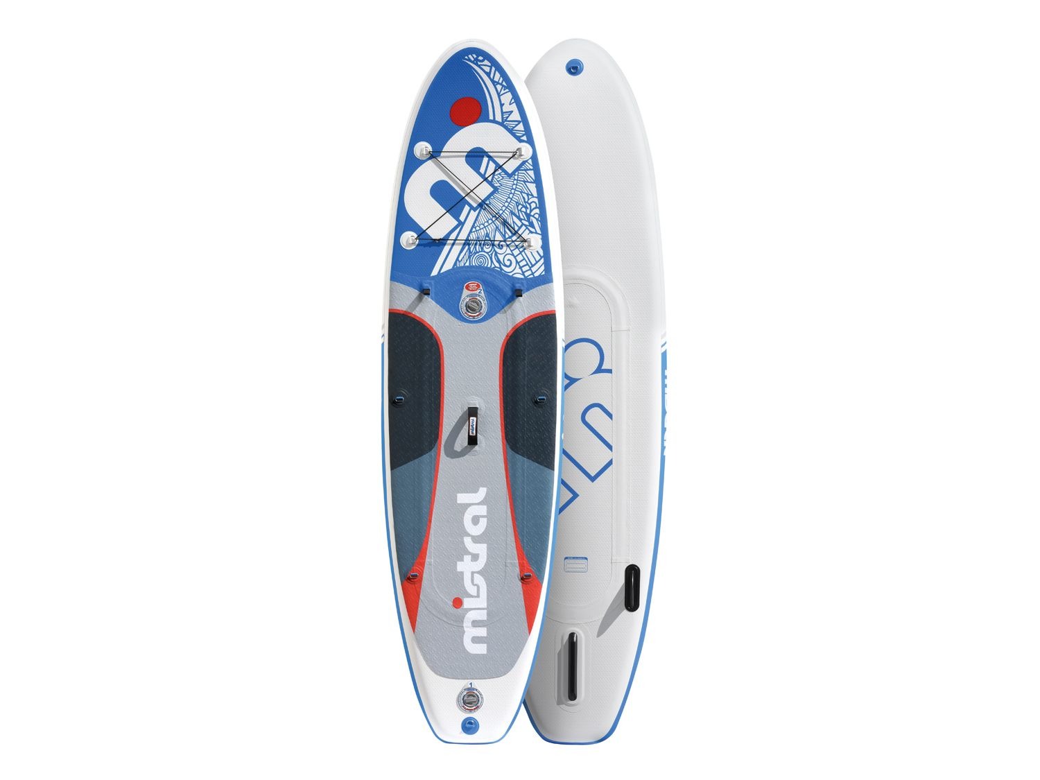 mistral Stand up Paddleboard, 150 kg Belastbarkeit, 3 Finnen
