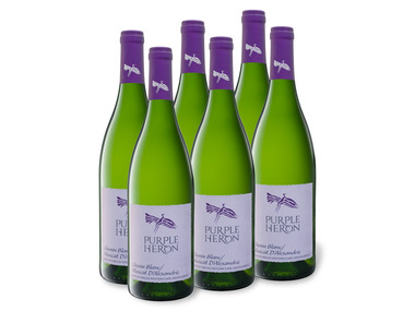 6 x 0,75-l-Flasche Weinpaket Purple Heron Südafrika Chenin Blanc/Muscat lieblich, Weißwein