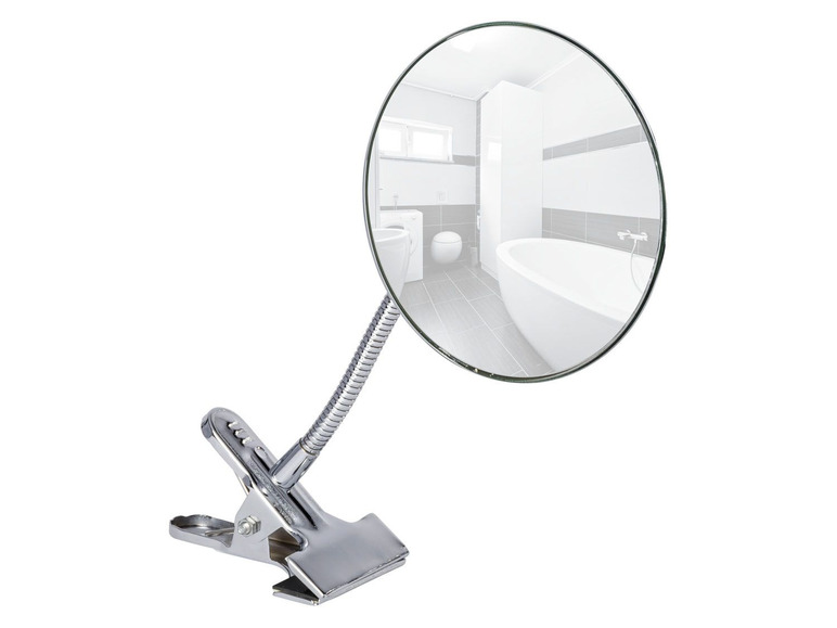 Gehe zu Vollbildansicht: Wenko Kosmetikspiegel »Clip Chrom«, mit 5-fach Vergrößerung, aus Stahl - Bild 2