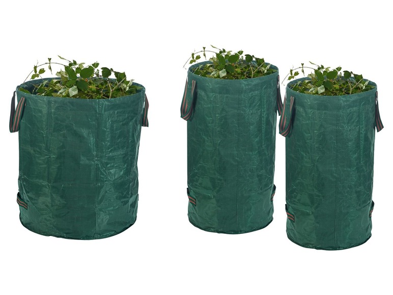 Gehe zu Vollbildansicht: PARKSIDE® Gartensack, 3-teilig, mit 4 Griffen, aus reißfestem Kunststoffgewebe - Bild 1