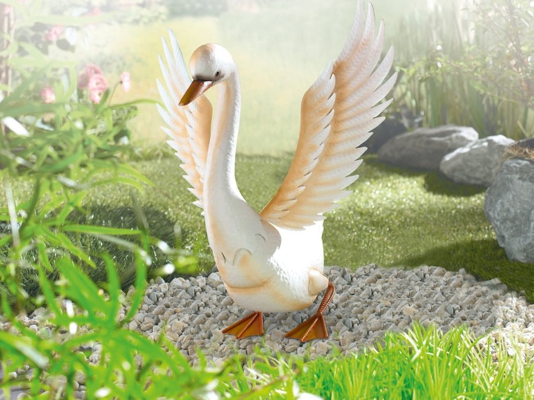 Gehe zu Vollbildansicht: MELINERA® Gartendeko Vogel, mit korrosionsbeständiger Lackierung, 2 Erdspieße - Bild 6