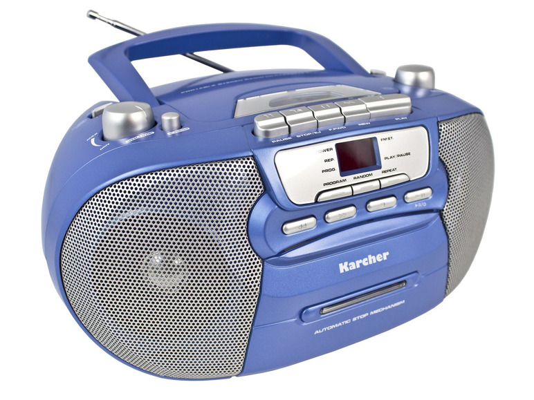 Gehe zu Vollbildansicht: Karcher RR 5040 Oberon tragbares Radio mit CD-Player - MW / UKW - Kassette - Bild 9