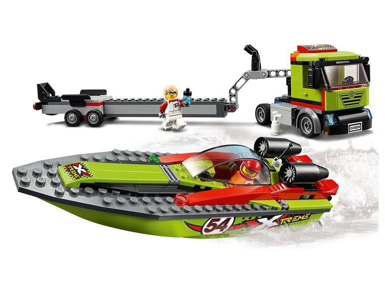 Gehe zu Vollbildansicht: LEGO® City 60254 »Rennboot-Transporter« - Bild 6