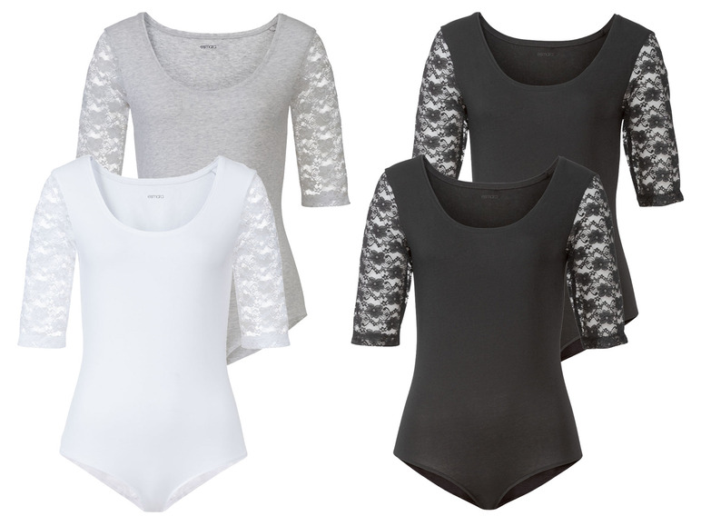 Go to full screen view: ESMARA® Bodies women, 2 pieces, with round neckline - Image 1