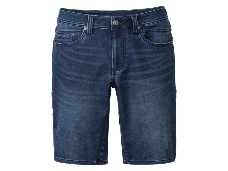 Gehe zu Vollbildansicht: LIVERGY® Bermuda Herren, Sweat-Qualität in Jeans-Optik, mit YKK-Markenreißverschluss - Bild 5