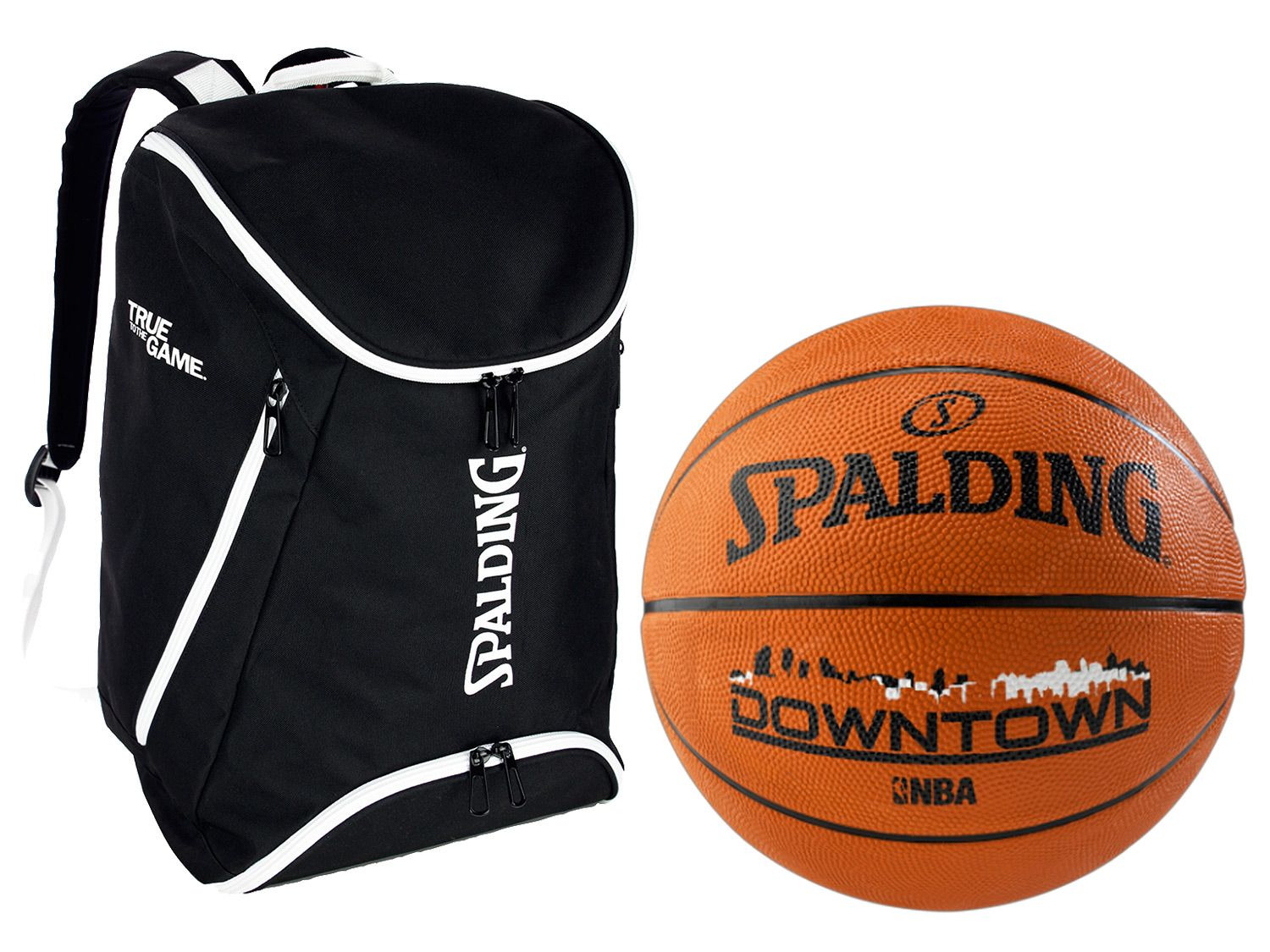 Spalding Rucksack inkl. Basketball NBA Downtown Outdoor orange, Größe 7