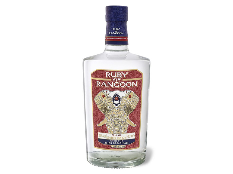 Gehe zu Vollbildansicht: Ruby of Rangoon Premium Dry Gin 40% Vol - Bild 1