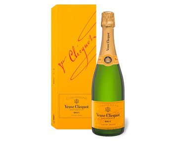 Veuve Cliquot Yellow Label brut mit Geschenkbox, Champagner