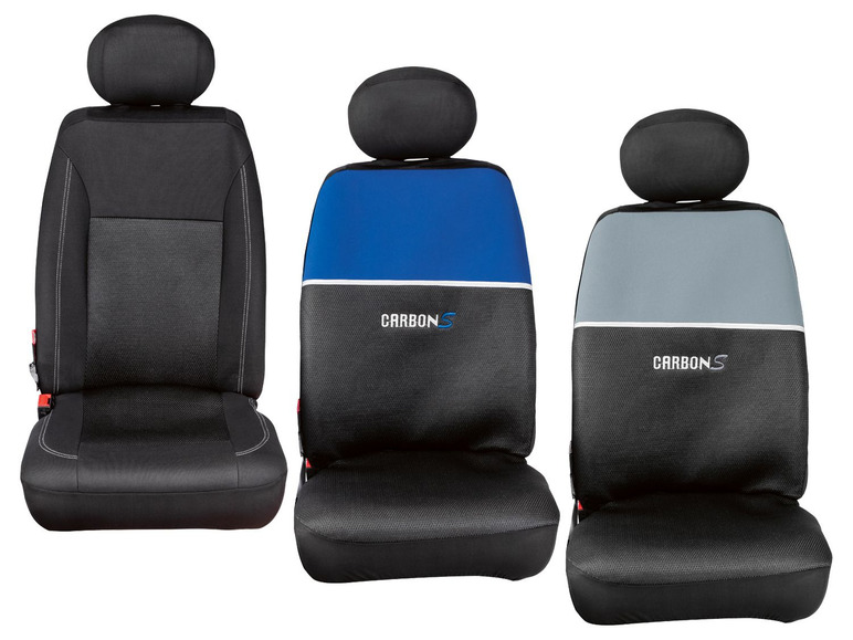 Gehe zu Vollbildansicht: ULTIMATE SPEED® Autositzschonbezüge, Set für 2 Vordersitze, 1 Rücksitzbank und 5 Kopfstützen - Bild 1
