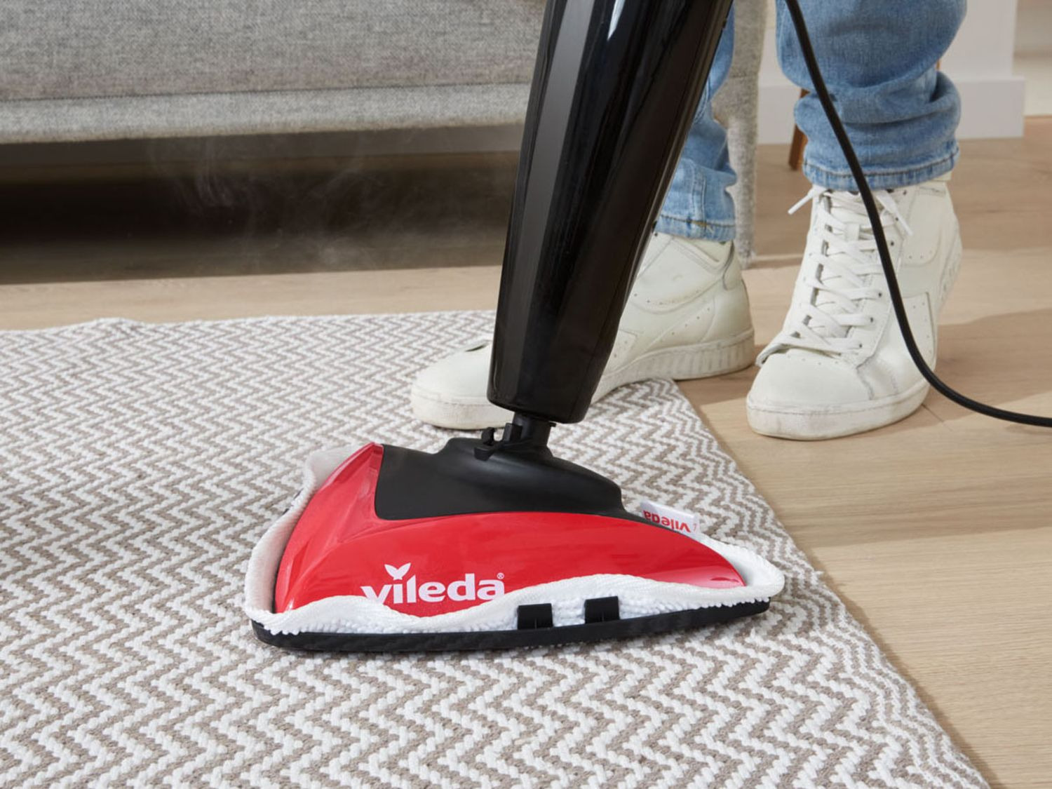 Vileda Dampfmop »Steam«, 1550 Watt, 400 ml Tankvolumen, inklusive 4