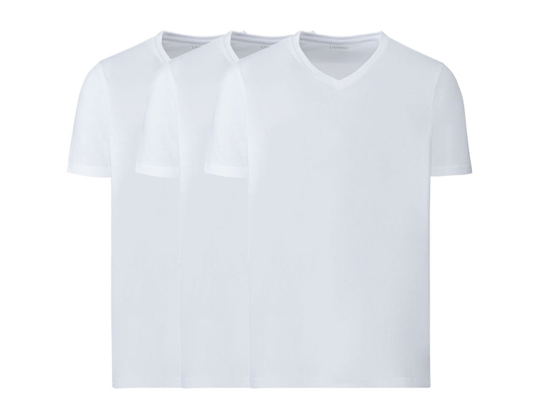Gehe zu Vollbildansicht: LIVERGY® Herren T-Shirt, 3er Set, aus Baumwolle - Bild 5