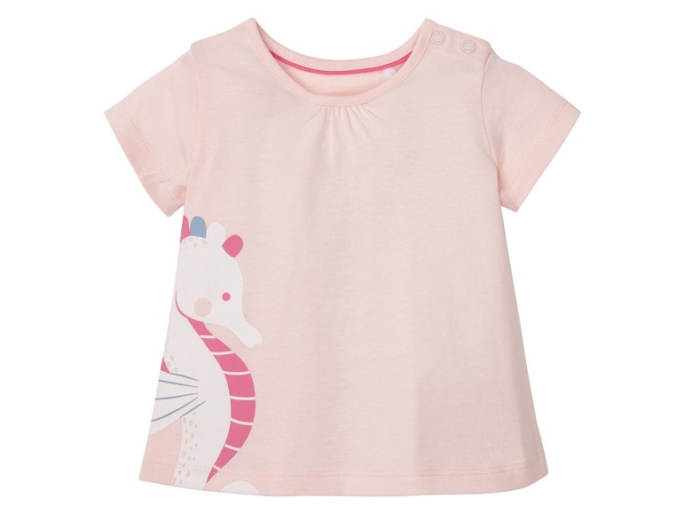 Gehe zu Vollbildansicht: LUPILU® Baby T-Shirt Mädchen, mit Schulterknöpfung, aus reiner Baumwolle - Bild 6