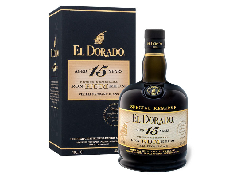 Gehe zu Vollbildansicht: EL DORADO Rum Special Reserve 15 Jahre 43% Vol - Bild 1