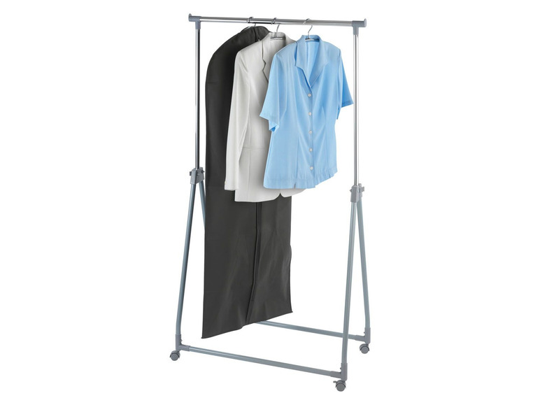 Gehe zu Vollbildansicht: Wenko Kleiderständer, 40 kg Belastbarkeit, klappbar, stufenlos höhenverstellbar - Bild 2