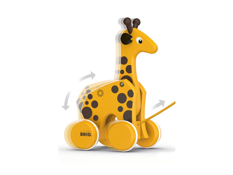Gehe zu Vollbildansicht: BRIO 30200 »Nachzieh-Giraffe«, klassisches Nachziehspielzeug, ab 1 Jahr - Bild 2
