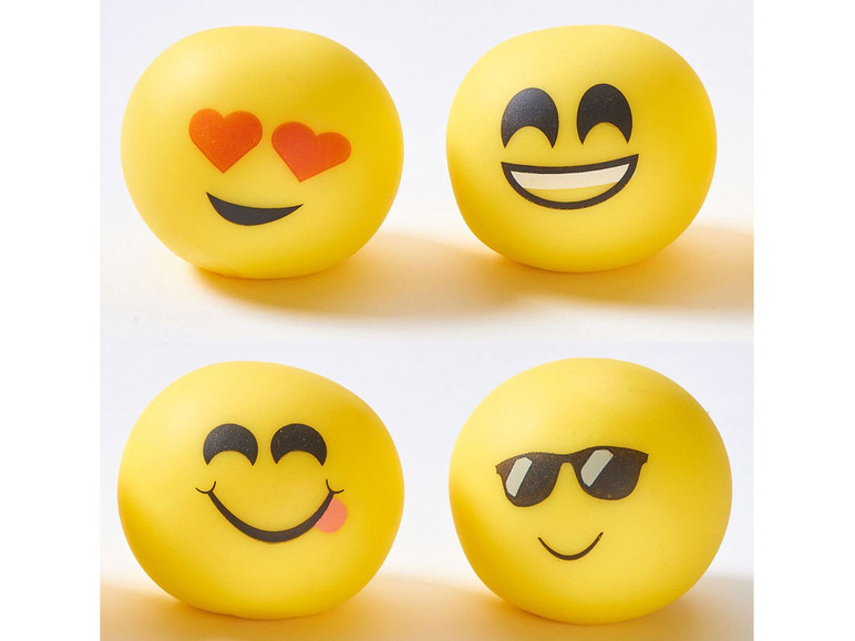 Gehe zu Vollbildansicht: Pureday Stressbälle-Set, 12-tlg. Emojis - Bild 1
