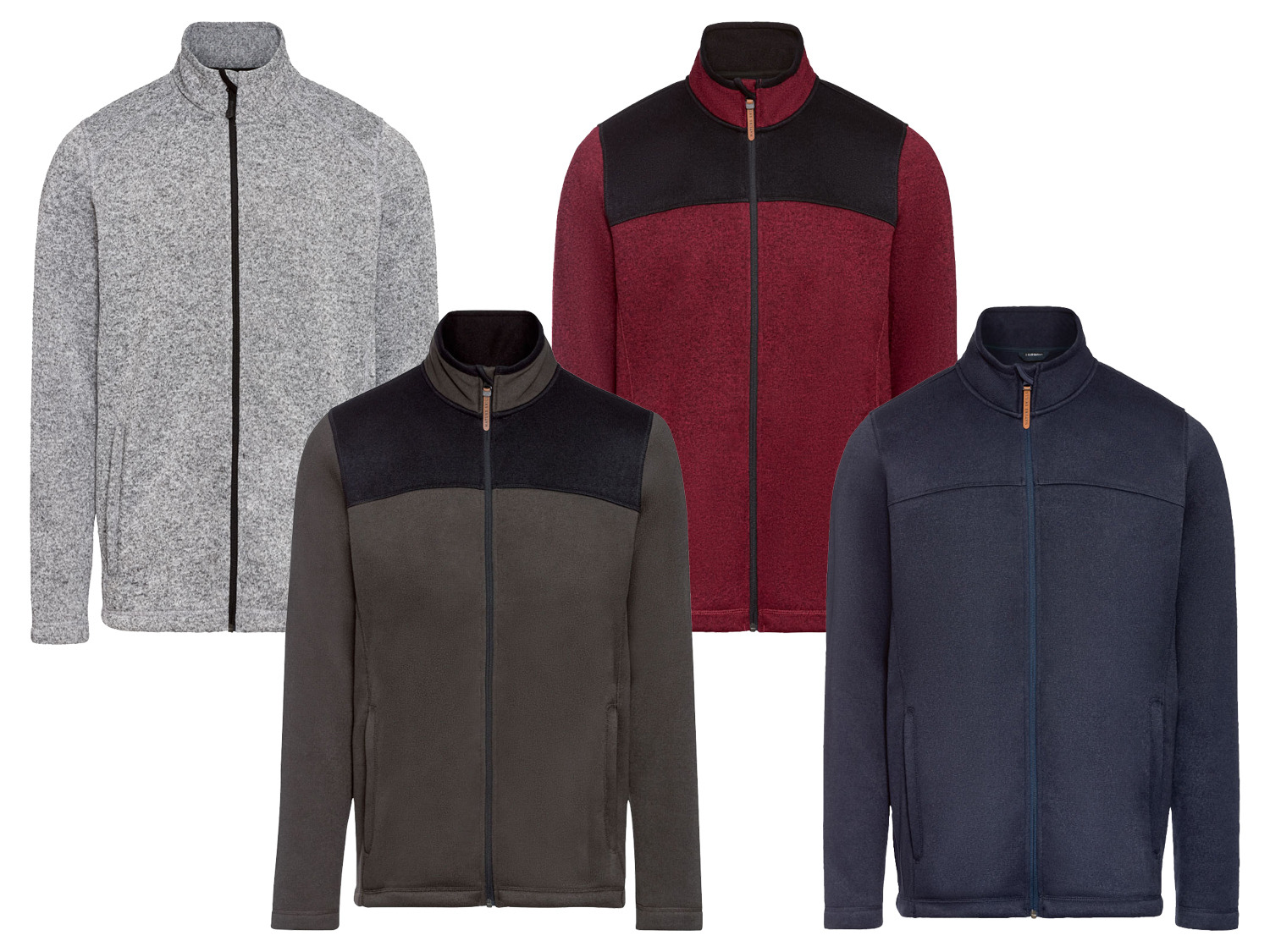 herren strickfleecejacke