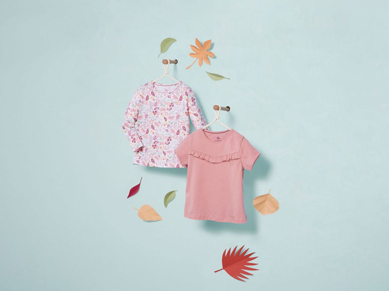 Gehe zu Vollbildansicht: LUPILU® Kleinkinder Shirts Mädchen, 2 Stück - Bild 10
