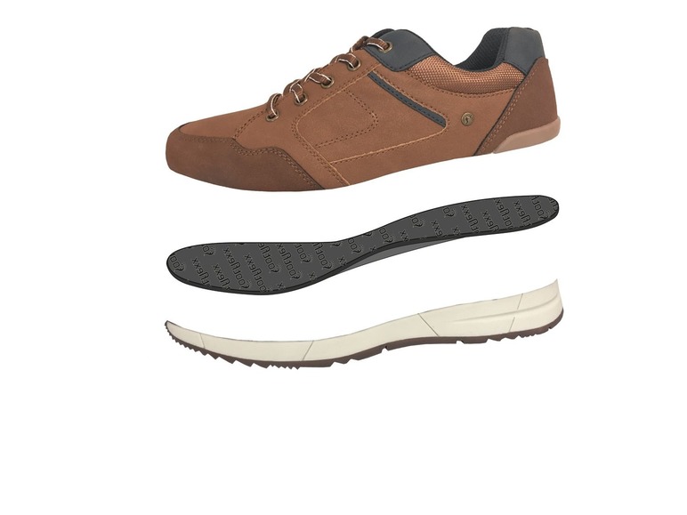 Gehe zu Vollbildansicht: Footflexx Sneaker Herren, G-Weite, mit Lederdecksohle, TPR-Laufsohle - Bild 5