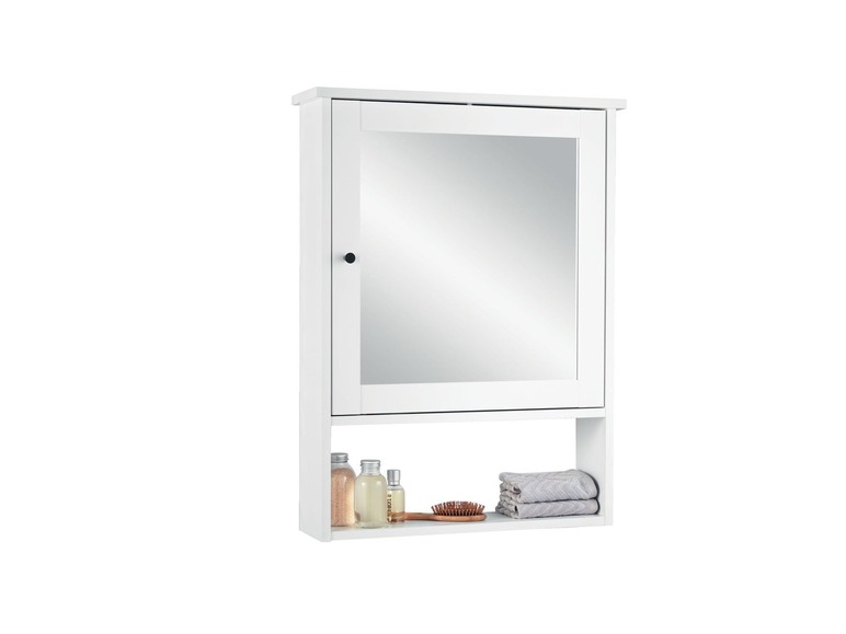 Gehe zu Vollbildansicht: LIVARNO LIVING® Spiegelschrank, mit höhenverstellbarem Einlegeboden, Metallgriffe, kratzfest - Bild 7