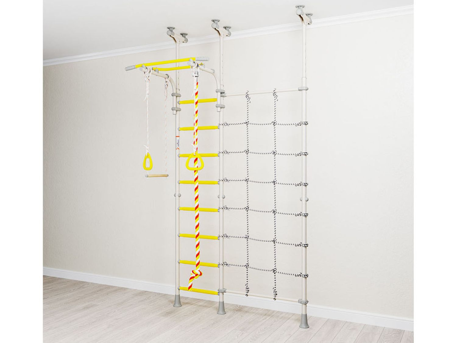 Wallbarz Sprossenwand »Funny Monkey 9D«, Indoor Spiel- und