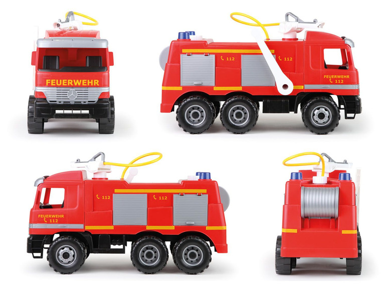 Gehe zu Vollbildansicht: LENA® GIGA TRUCKS Feuerwehr »Actros«, mit 12 Aufklebern, mit 8 Meter Strahl, ab 3 Jahren - Bild 4