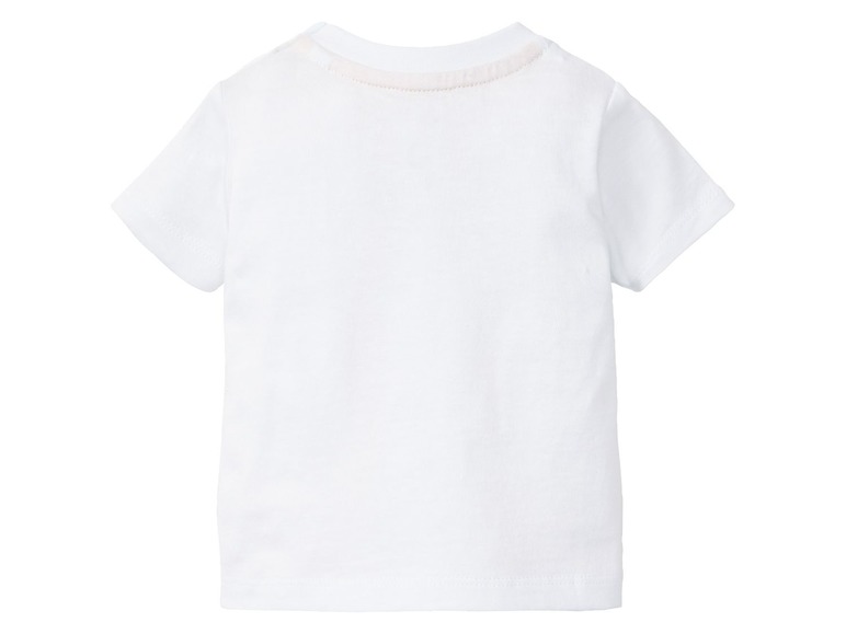 Gehe zu Vollbildansicht: LUPILU® Baby T-Shirt Jungen, 2 Stück, mit Schulterknöpfung, aus reiner Baumwolle - Bild 8