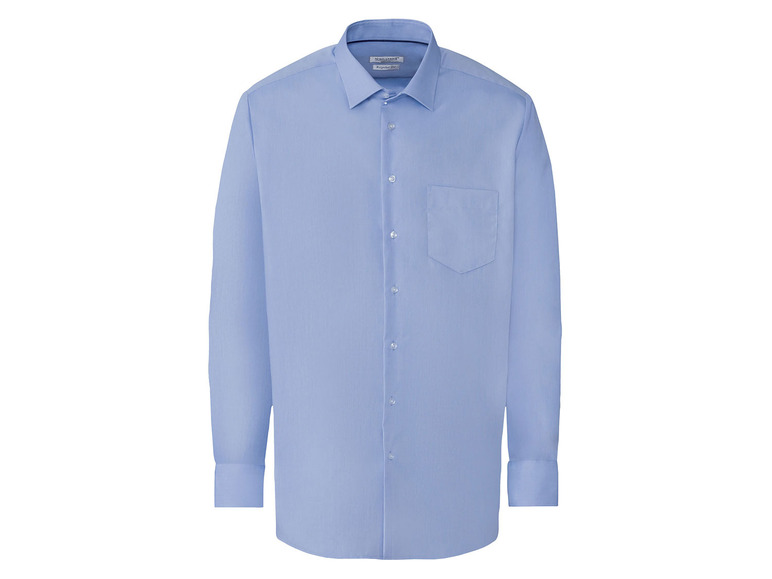 Gehe zu Vollbildansicht: NOBEL LEAGUE® Herren Businesshemd, hellblau, aus reiner Baumwolle - Bild 1