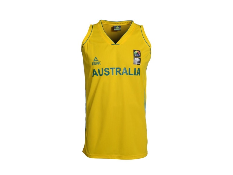 Gehe zu Vollbildansicht: PEAK Basketballtrikot Australien gelb - Bild 1