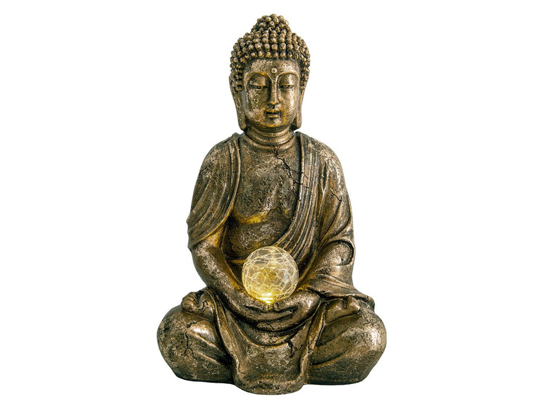 Gehe zu Vollbildansicht: näve LED-Deko-Solarleuchte Buddha - Bild 4