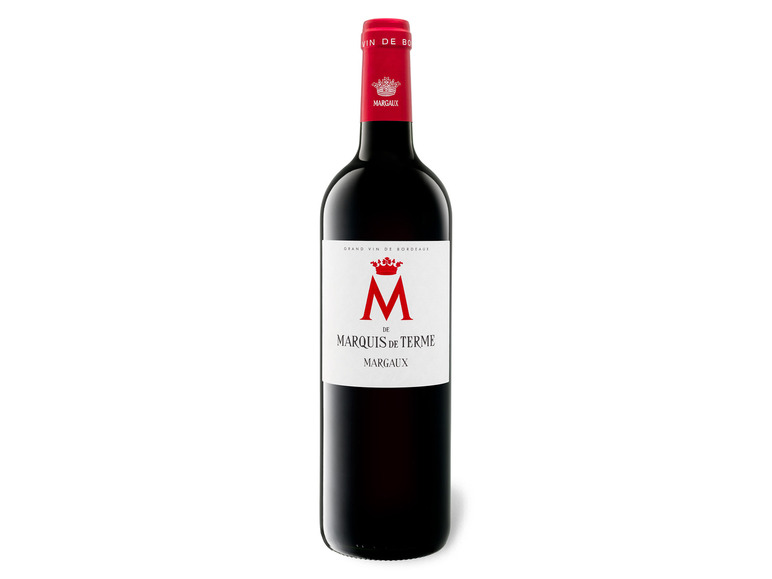 Gehe zu Vollbildansicht: M de Marquis de Terme Margaux AOC trocken, Rotwein 2016 - Bild 1