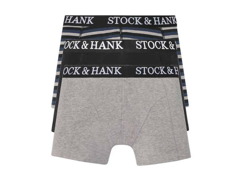 Stock&Hank Boxer Herren, 3 Stück, mit elastischem Bund