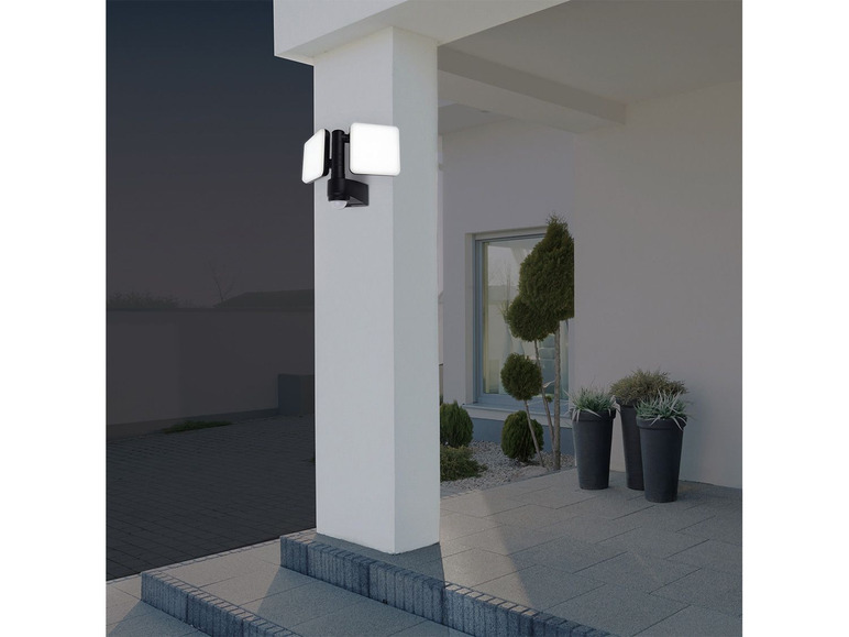 Gehe zu Vollbildansicht: näve LED Außenwandleuchte »Jaro«, mit 360° Bewegungsmelder mit Zeiteinstellung - Bild 8