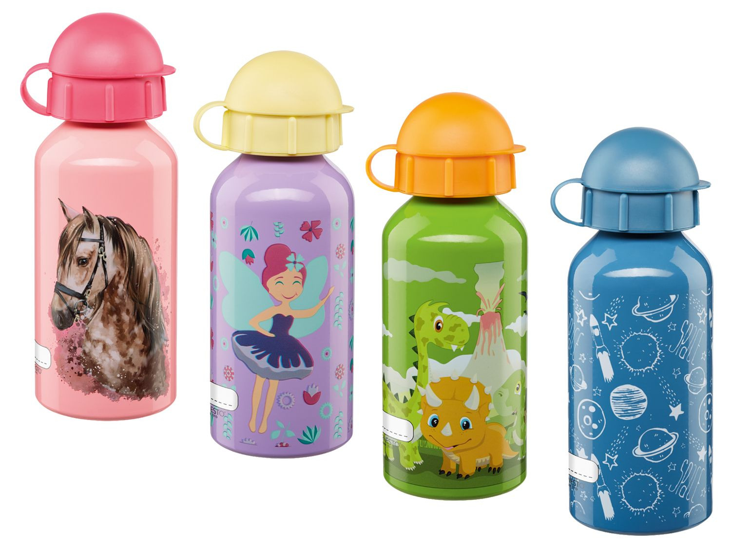 ERNESTO® Kinder Trinkflasche, 400 ml Fassungsvermögen, mit