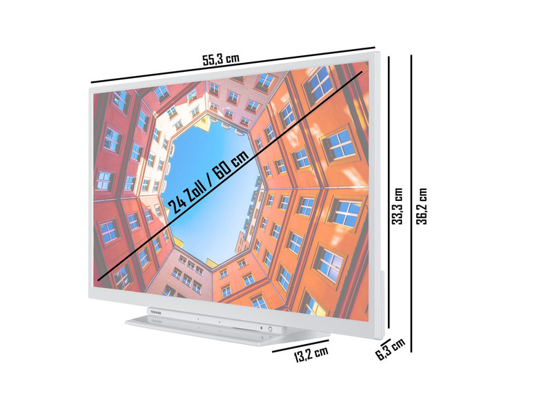 Gehe zu Vollbildansicht: TOSHIBA 24 Zoll Fernseher (HD ready, Smart TV inkl. Prime Video / Netflix, Bluetooth, WLAN, Triple Tuner) - Bild 8