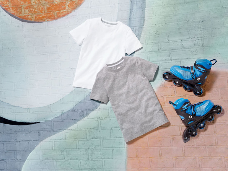 Gehe zu Vollbildansicht: PEPPERTS® Jungen T-Shirts, 2 Stück, mit Rundhalsausschnitt - Bild 10