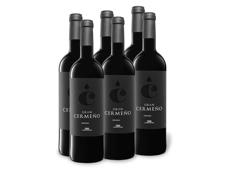 Gehe zu Vollbildansicht: 6 x 0,75-l-Flasche Weinpaket Gran Cermeño Crianza Toro DO, Rotwein - Bild 1