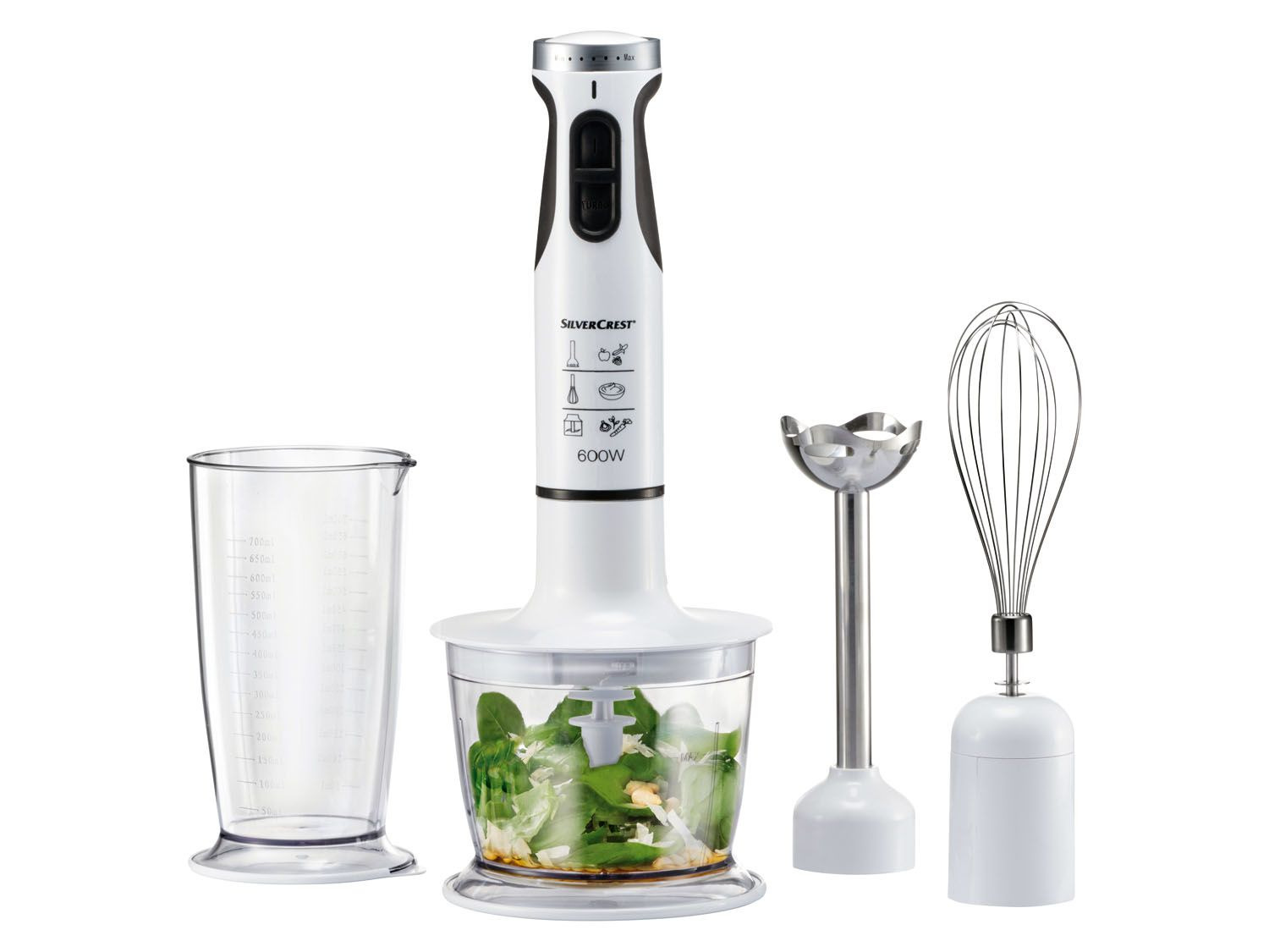 Silvercrest Kitchen Tools Stabmixer Set »SSMS 600«, 600 Watt, mit