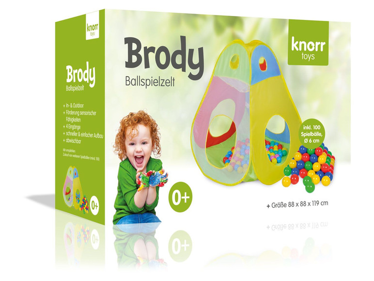 Gehe zu Vollbildansicht: KnorrToys Spielzelt »Brody«, mit 100 Bällen, Pop-Up Funktion, ab der Geburt - Bild 3
