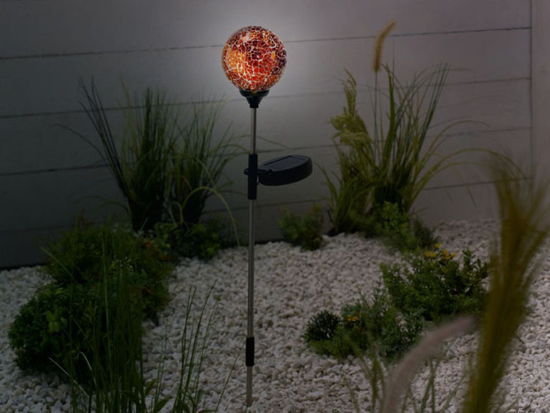 Gehe zu Vollbildansicht: MELINERA® LED-Gartenstecker, mit Solarmodul - Bild 14