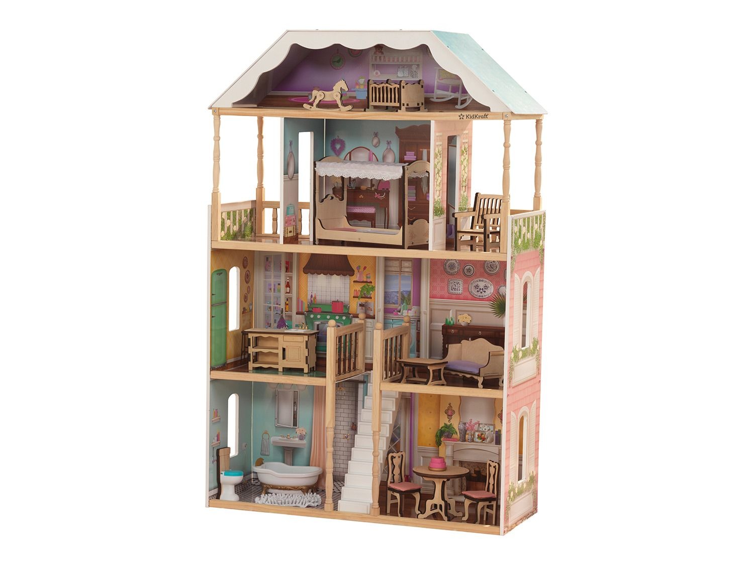 Kidkraft Puppenhaus »Charlotte«, klassisches Design, 14-teiliges