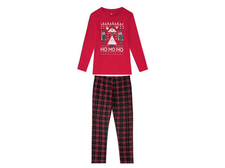 Gehe zu Vollbildansicht: PEPPERTS® Mädchen Weihnachts-Pyjama, mit Baumwolle - Bild 2