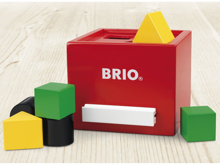 Gehe zu Vollbildansicht: BRIO 30148 »Rote Sortier-Box«, 7-teilig, mit 6 Holzbausteinen, ab 1 Jahr - Bild 2