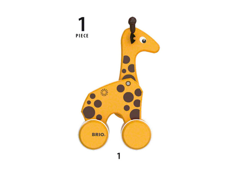 Gehe zu Vollbildansicht: BRIO 30200 »Nachzieh-Giraffe«, klassisches Nachziehspielzeug, ab 1 Jahr - Bild 3