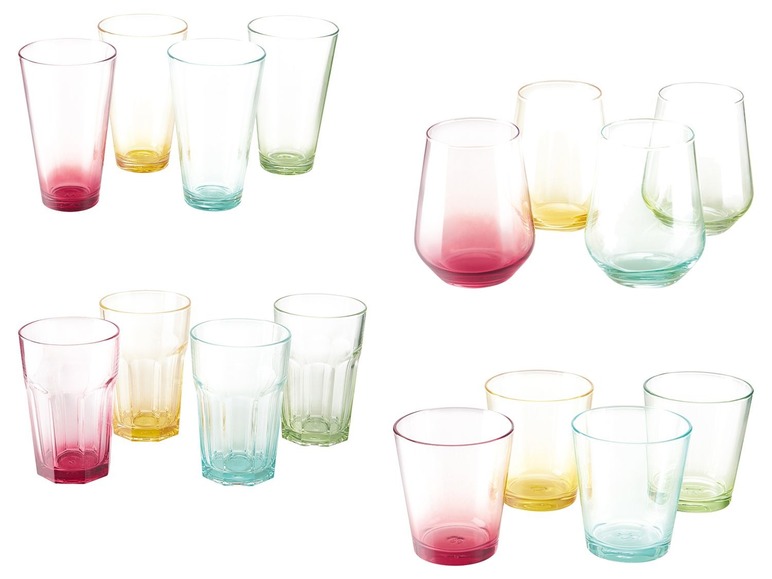 Gehe zu Vollbildansicht: ERNESTO® Gläser, 4er Set, aus robustem Glas - Bild 1